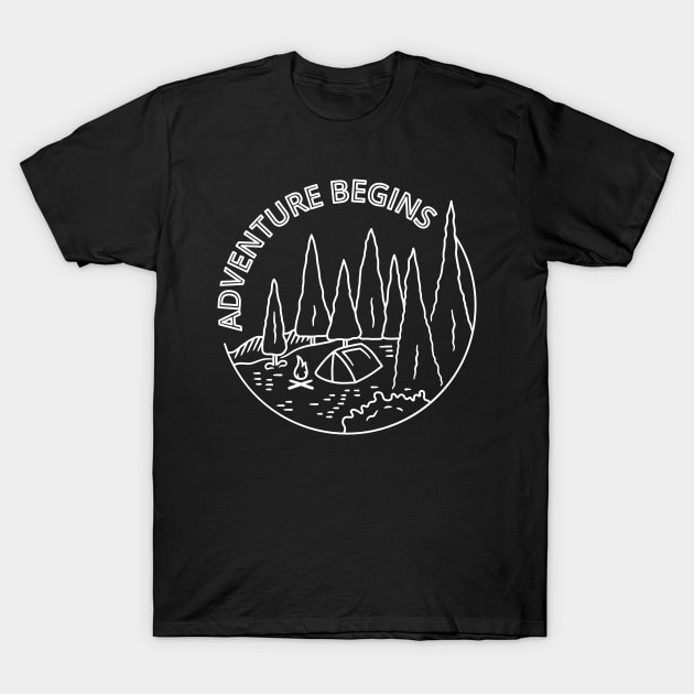 Adventure begins T-Shirt by teeszone_design